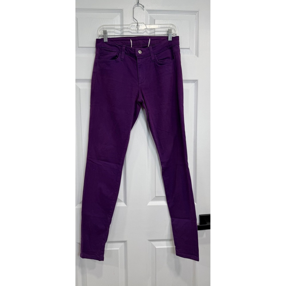 Joes Jeans The Skinny Purple Mid Rise Stretch Denim Pants W28 Made in USA